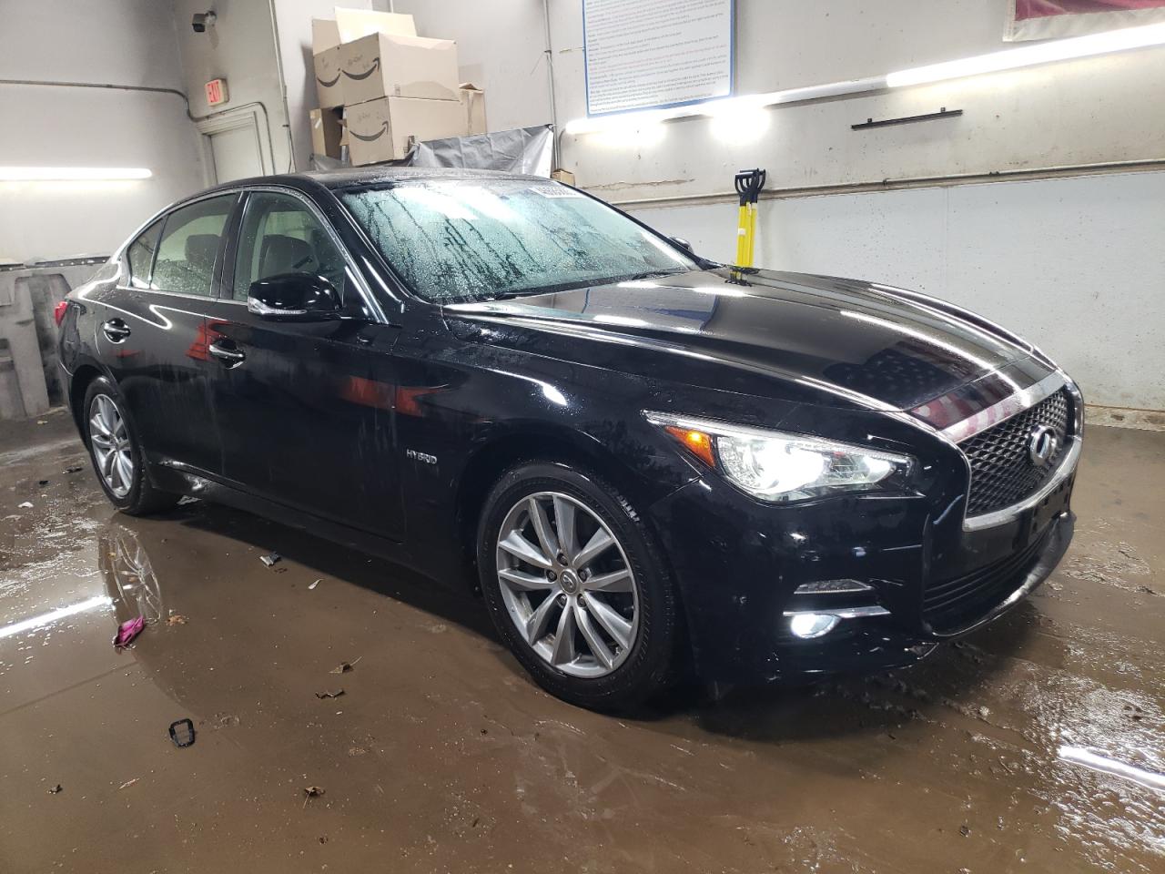 2015 Infiniti Q50 VIN JN1AV7AR6FM850599 Copart auction photo, rear end damage thumbnail 4