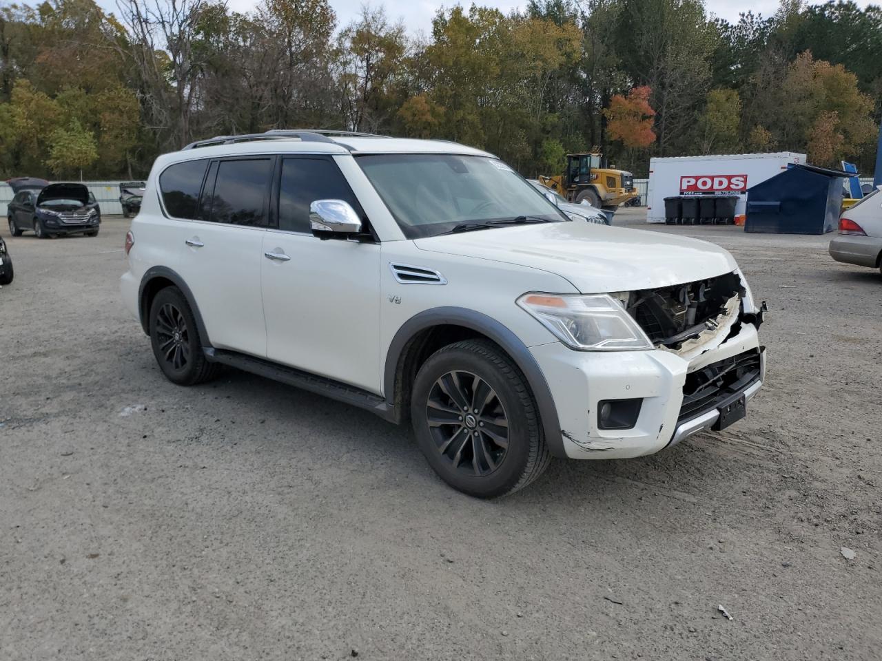 2017 Nissan Armada VIN JN8AY2NC8H9508675 Copart auction photo, front end / minor dent/scratches damage thumbnail 4