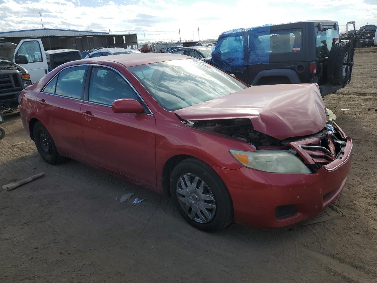 2010 Toyota Camry VIN 4T4BF3EK1AR043597 Copart auction photo, front end damage thumbnail 4