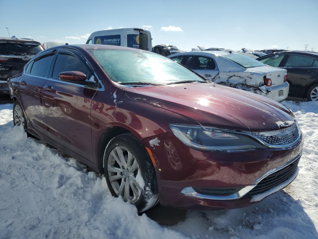 2015 Chrysler 200 VIN 1C3CCCAB1FN745426 Copart auction photo, rear end / side damage thumbnail 4