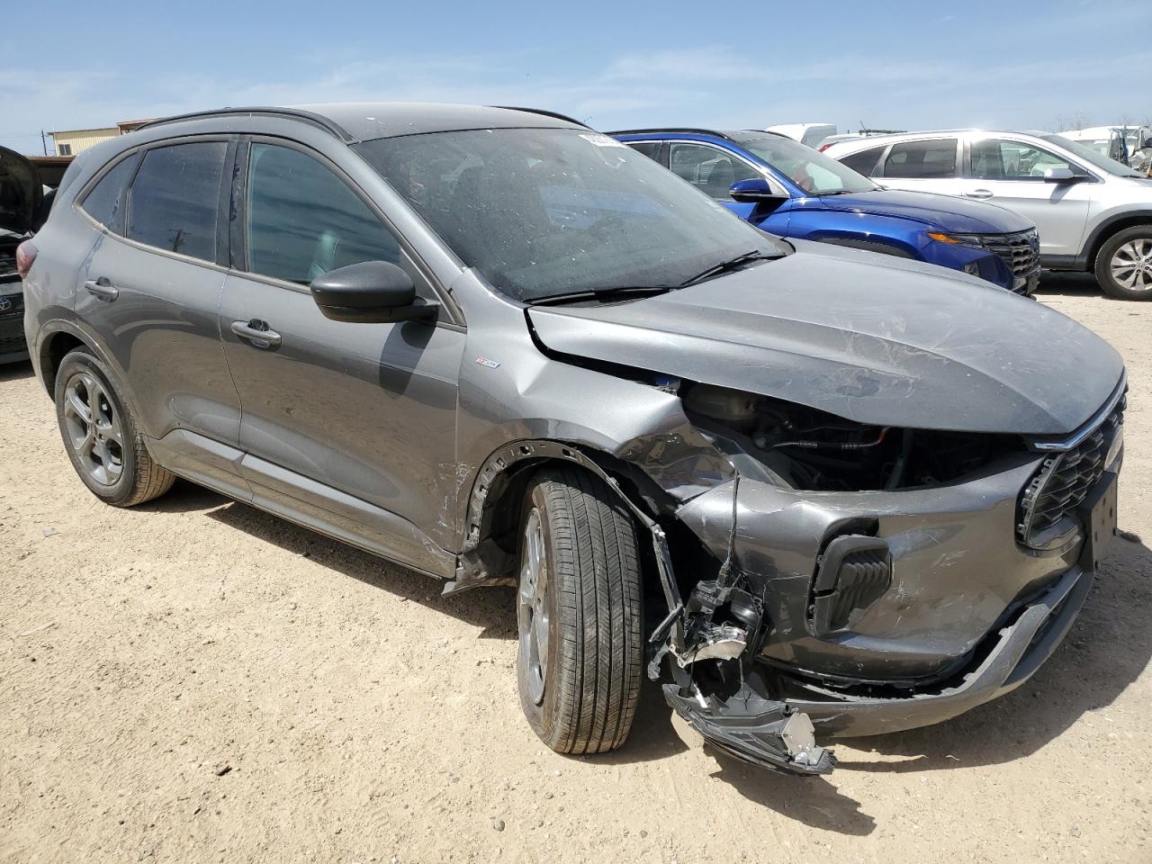 2023 Ford Escape VIN 1FMCU9MN6PUA97960 Copart auction photo, front end / undercarriage damage thumbnail 4