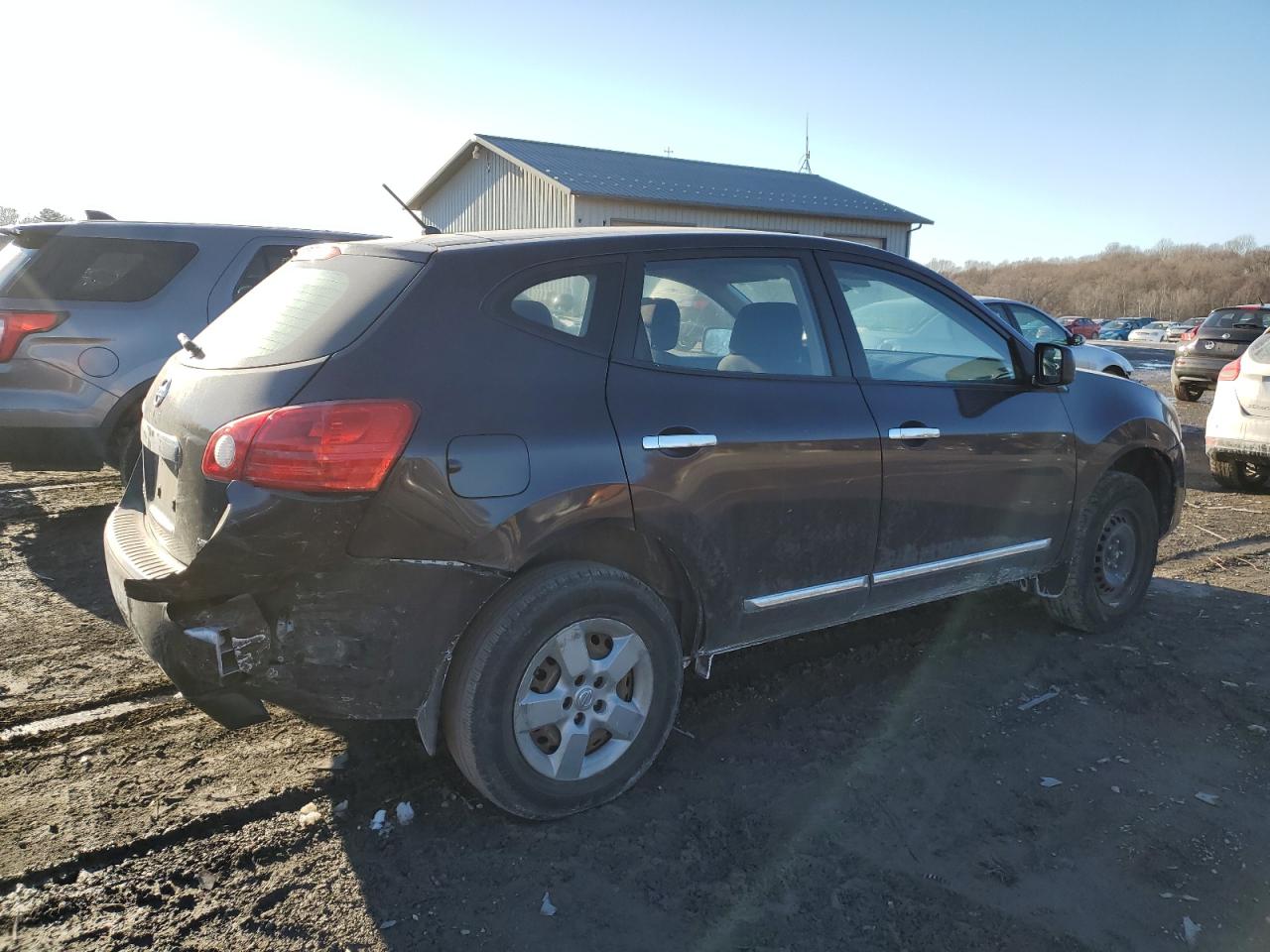 2014 Nissan Rogue VIN JN8AS5MVXEW201396 Copart auction photo, front end / rear end damage thumbnail 3
