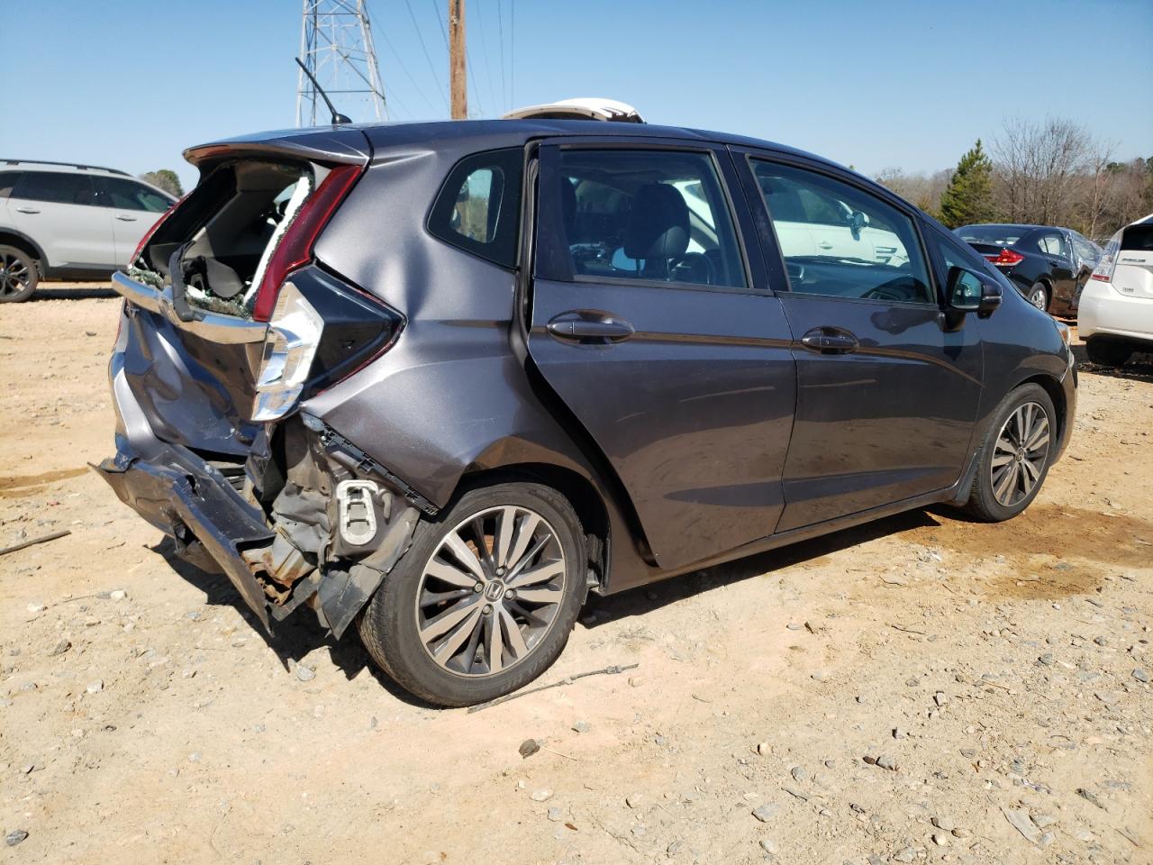 2015 Honda Fit VIN 3HGGK5H84FM778647 Copart auction photo, rear end / front end damage thumbnail 3