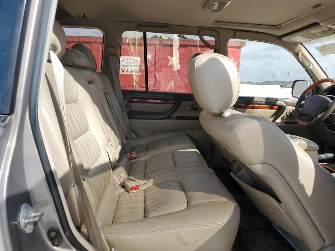 2000 Lexus LX VIN JT6HT00W0Y0096309 Copart auction photo, normal wear damage thumbnail 11