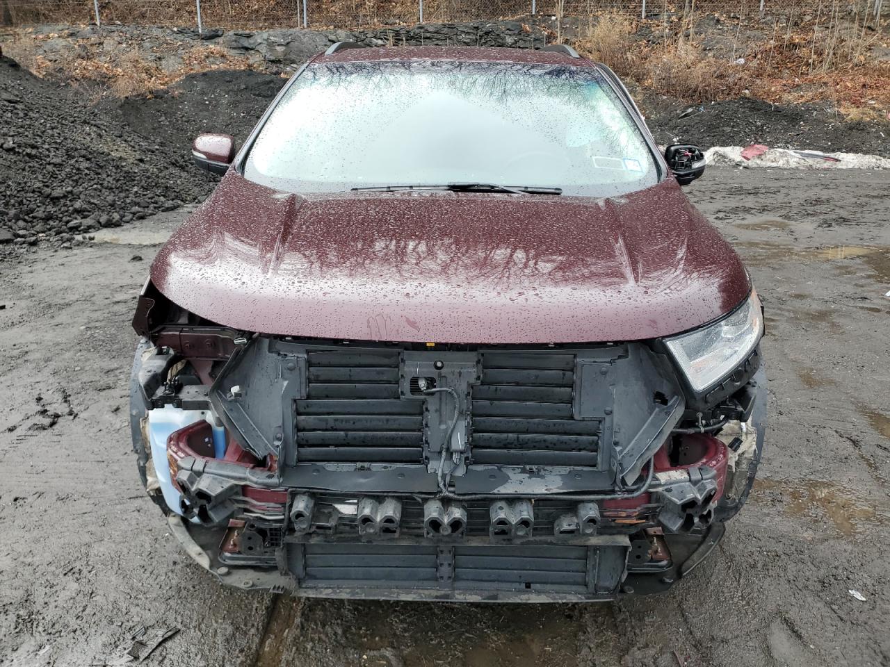 2017 Ford Edge VIN 2FMPK4J91HBC13865 Copart auction photo, side / front end damage thumbnail 5