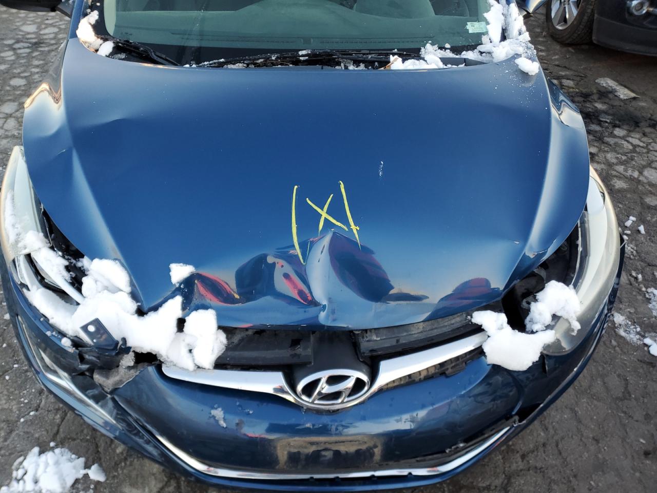 2015 Hyundai Elantra VIN KMHDH4AEXFU394437 Copart auction photo, front end damage thumbnail 11