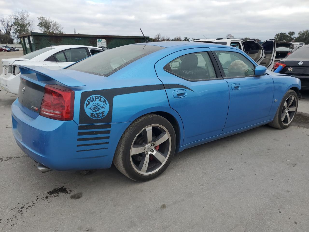 2008 Dodge Charger VIN 2B3LA73W98H171843 Copart auction photo, front end / side damage thumbnail 3