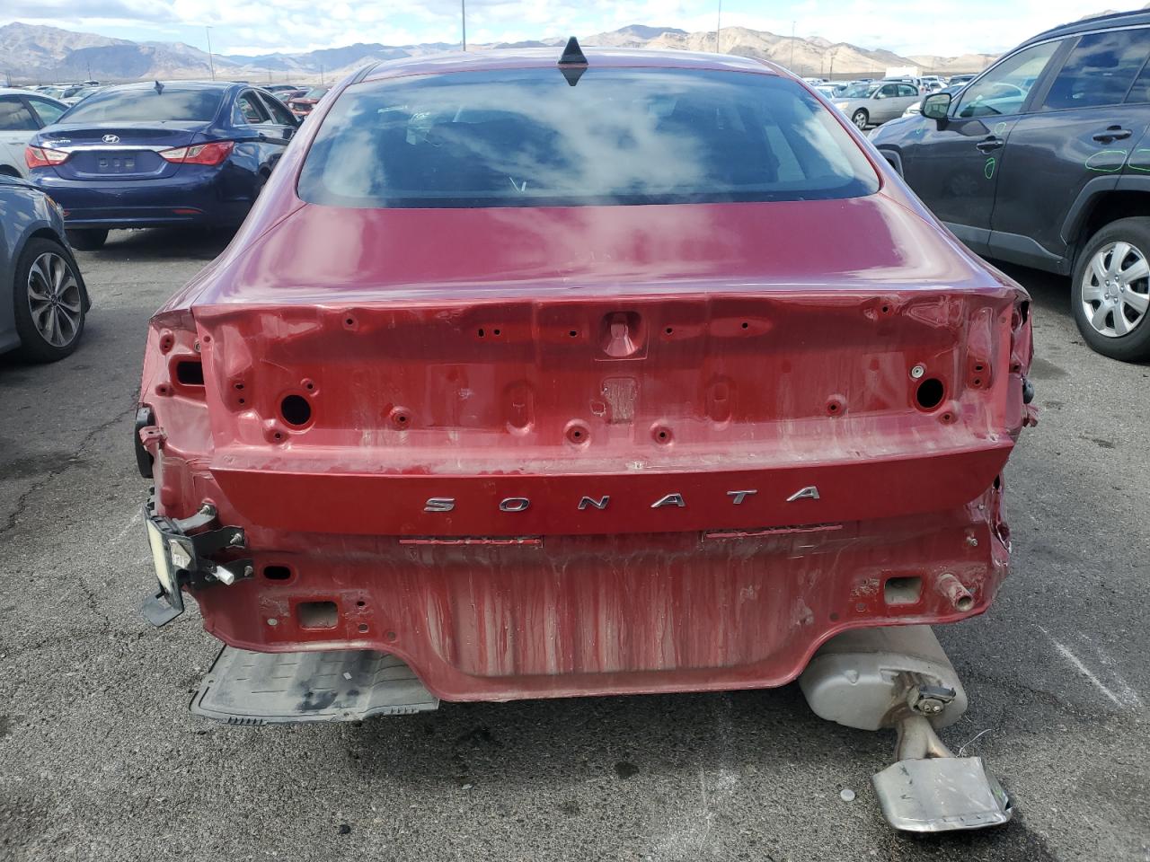 2023 Hyundai Sonata VIN KMHL64JA2PA309219 Copart auction photo, rear end / side damage thumbnail 6