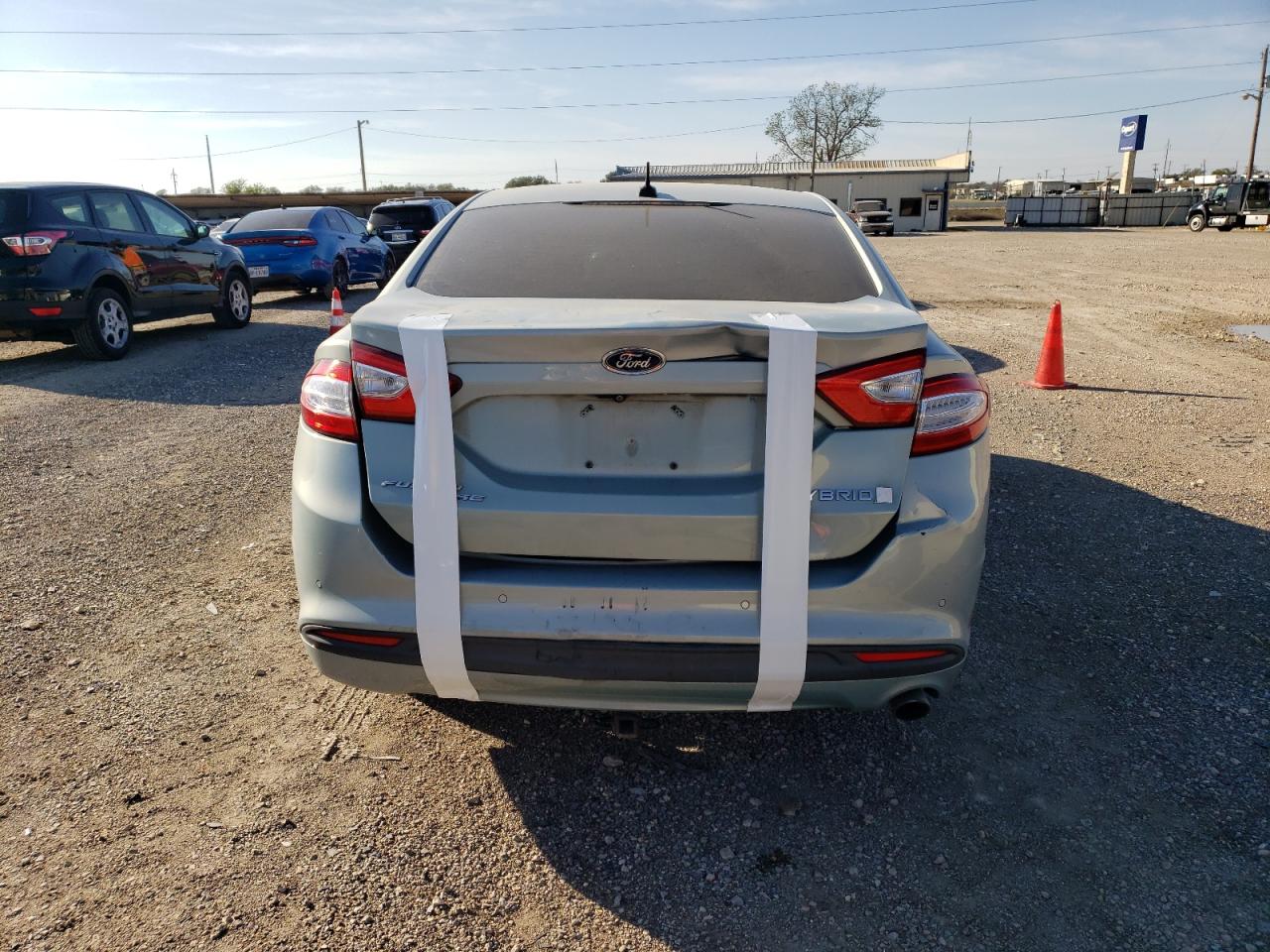 2014 Ford Fusion VIN 3FA6P0LU2ER121307 Copart auction photo, rear end damage thumbnail 6