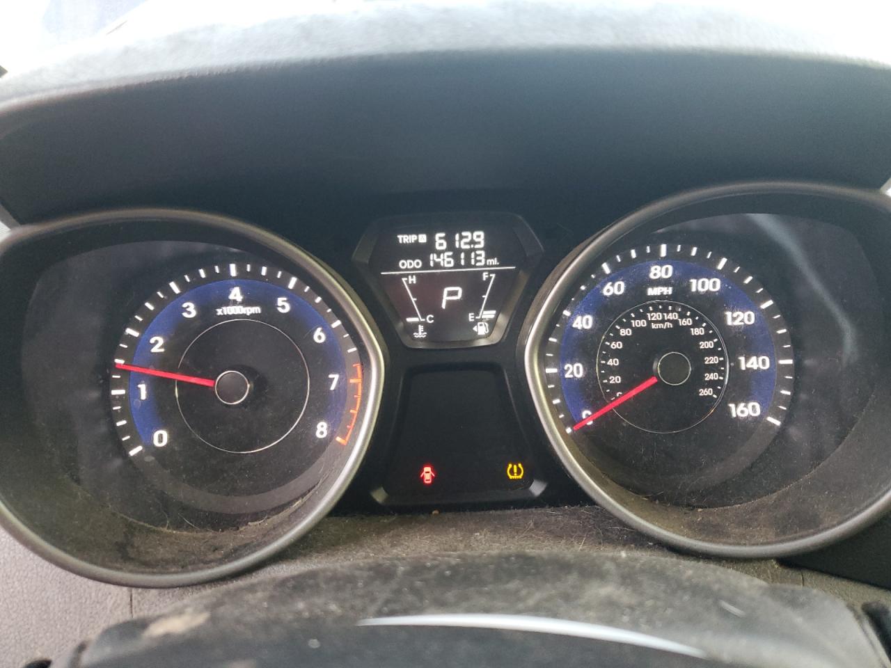 2013 Hyundai Elantra VIN 5NPDH4AE2DH170851 Copart auction photo, side damage thumbnail 9