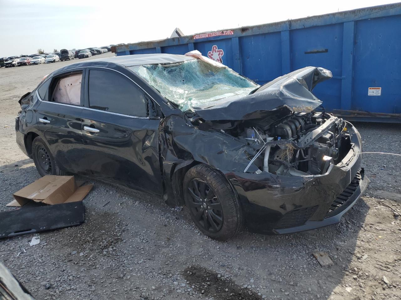 2019 Nissan Sentra VIN 3N1AB7AP8KY358316 Copart auction photo, rollover / all over damage thumbnail 4