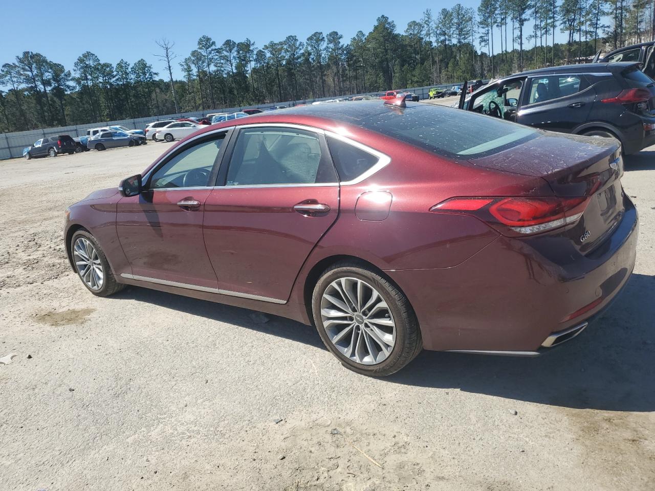 2017 Genesis G80 VIN KMHGN4JE8HU170253 Copart auction photo, front end damage thumbnail 2