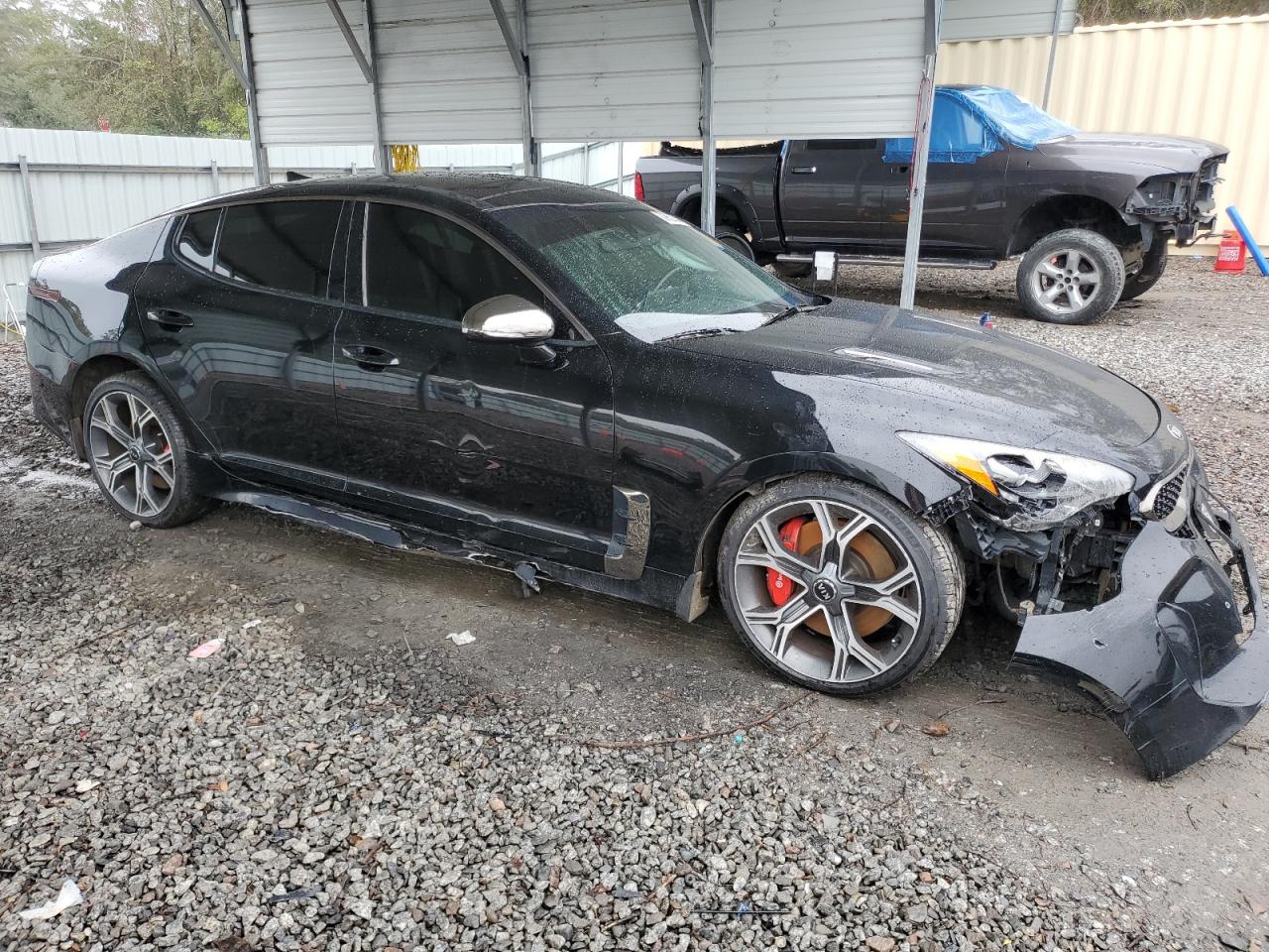 2020 KIA Stinger VIN KNAE45LC5L6077359 Copart auction photo, frame damage / front end damage thumbnail 4