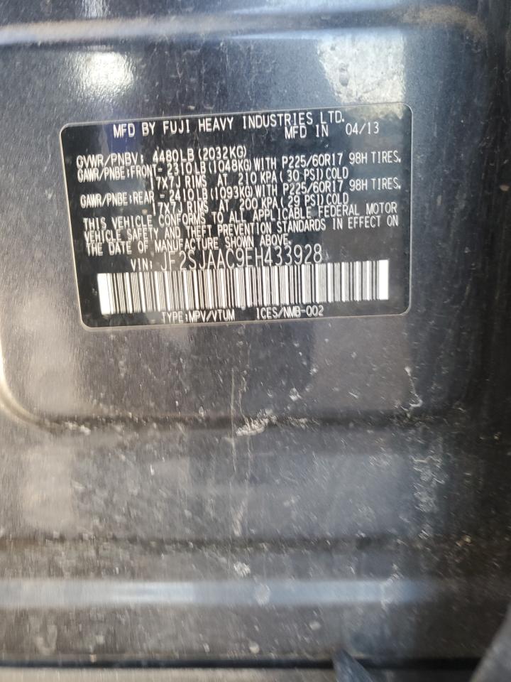 2014 Subaru Forester VIN JF2SJAAC9EH433928 Copart auction photo, minor dent/scratches damage thumbnail 13