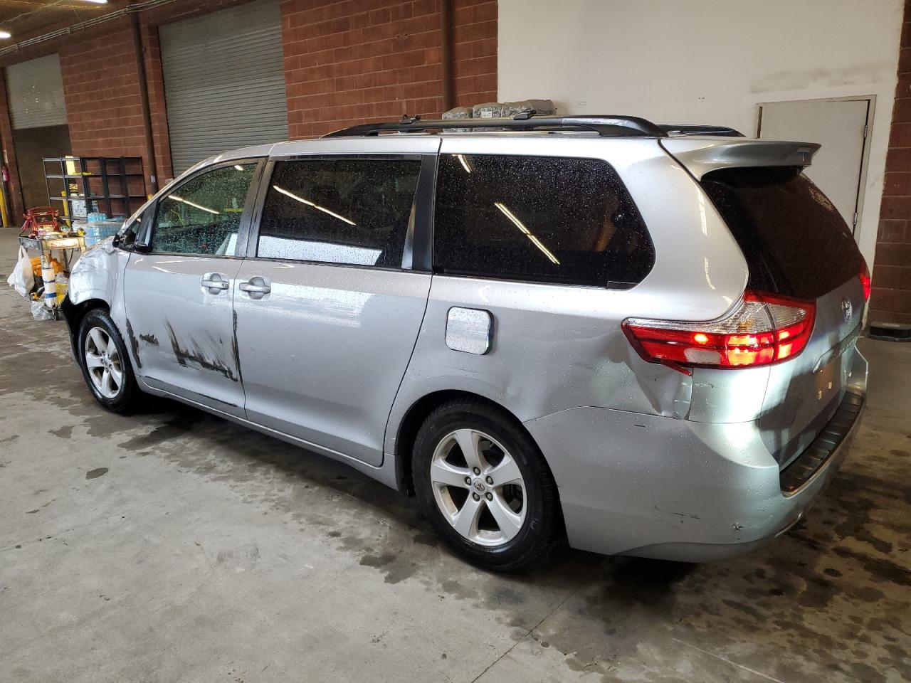 2017 Toyota Sienna VIN 5TDKZ3DC0HS794771 Copart auction photo, all over damage thumbnail 2
