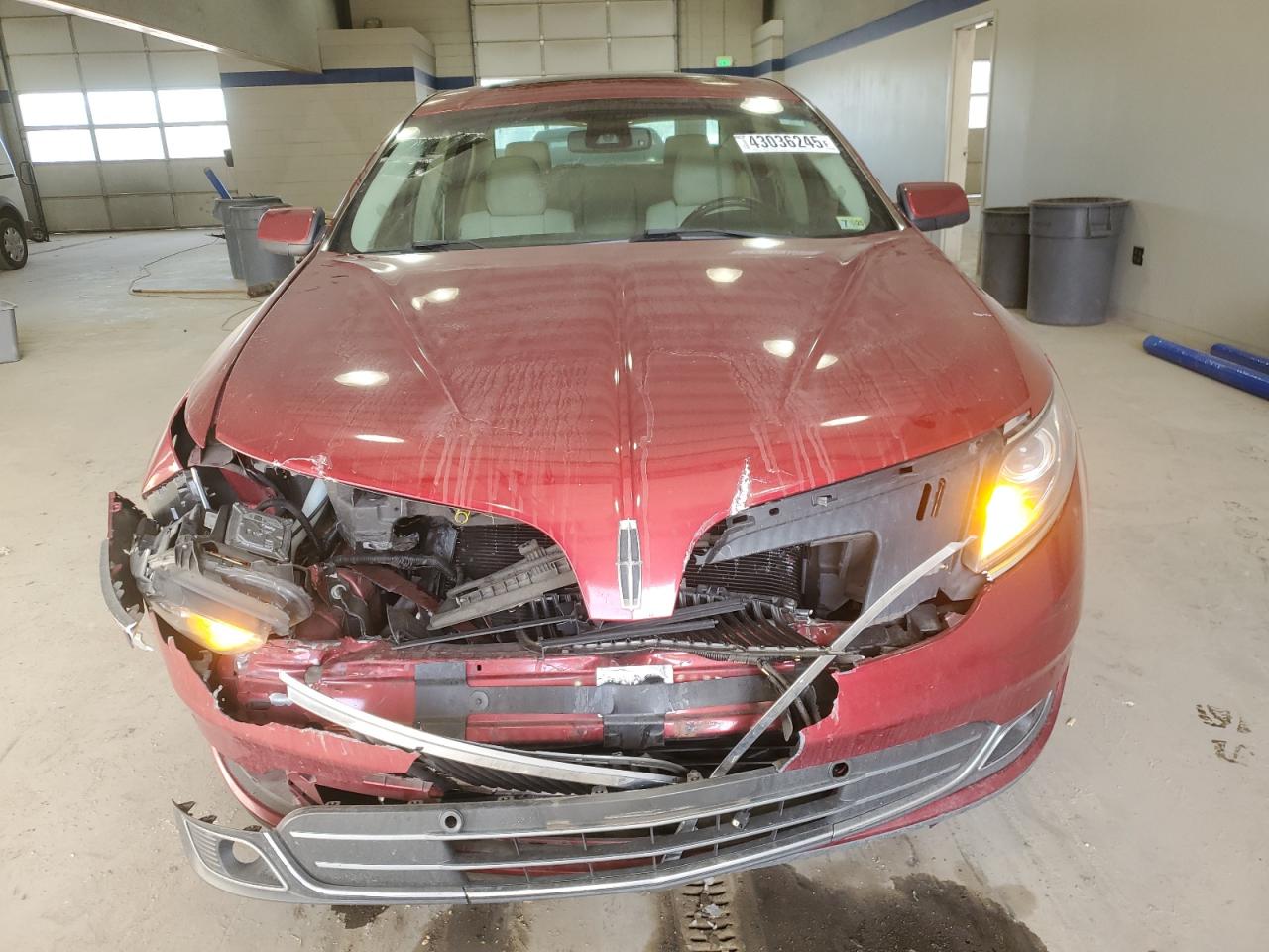 2013 Lincoln MKS VIN 1LNHL9DK7DG613414 Copart auction photo, front end / rear end damage thumbnail 5