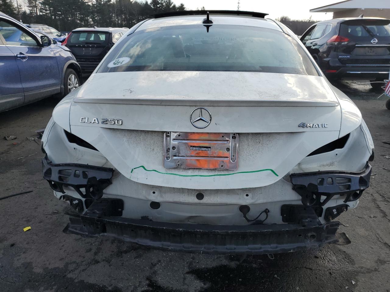2018 Mercedes-Benz CLA-klasse VIN WDDSJ4GB5JN555993 Copart auction photo, rear end / minor dent/scratches damage thumbnail 6