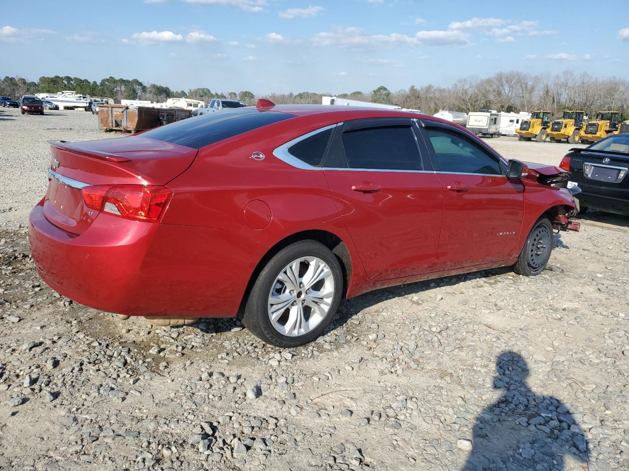 2014 Chevrolet Impala VIN 2G1115SL7E9201194 Copart auction photo, front end / side damage thumbnail 3
