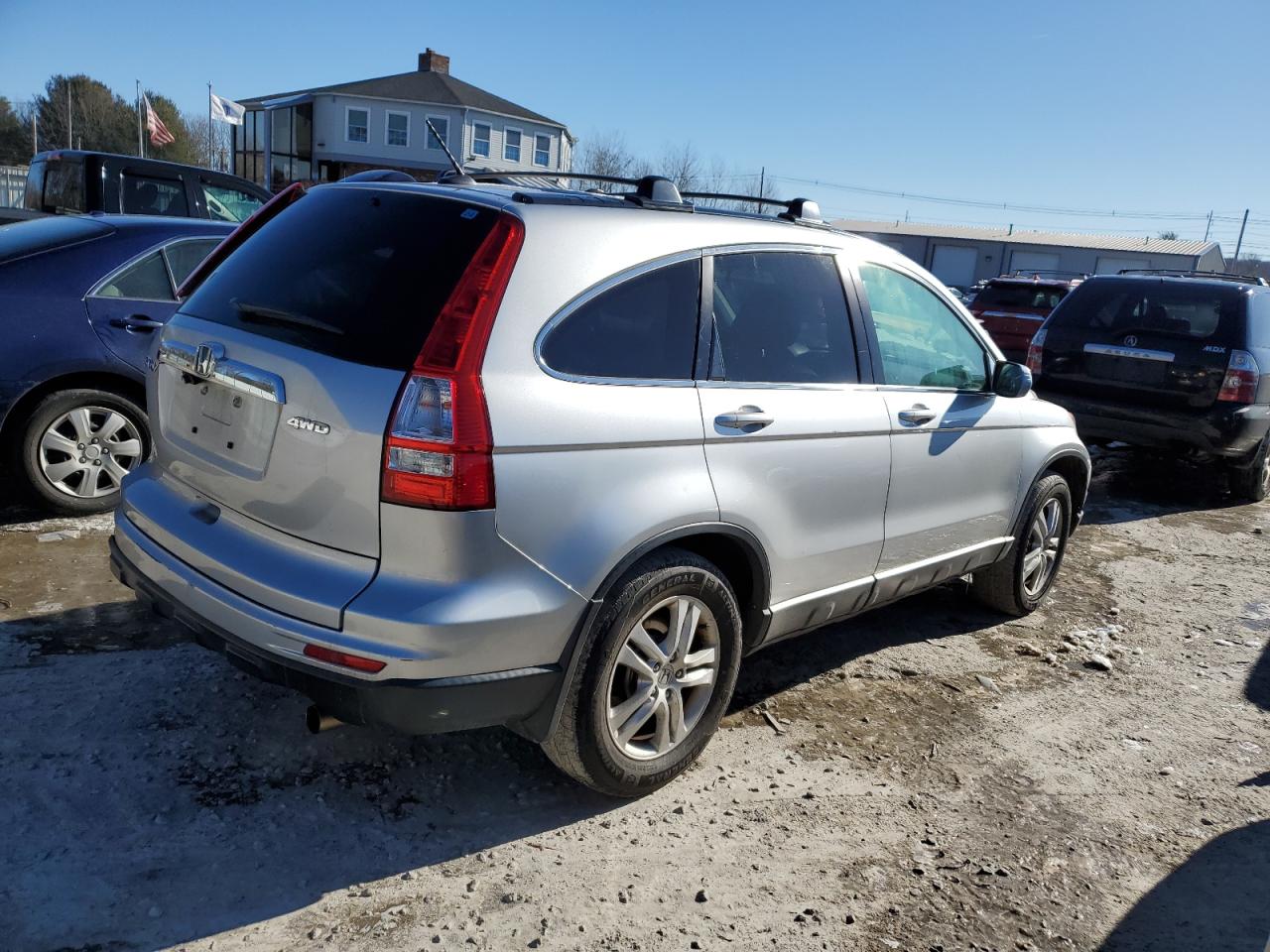 2010 Honda CR-V VIN JHLRE4H76AC008558 Copart auction photo, rear end damage thumbnail 3