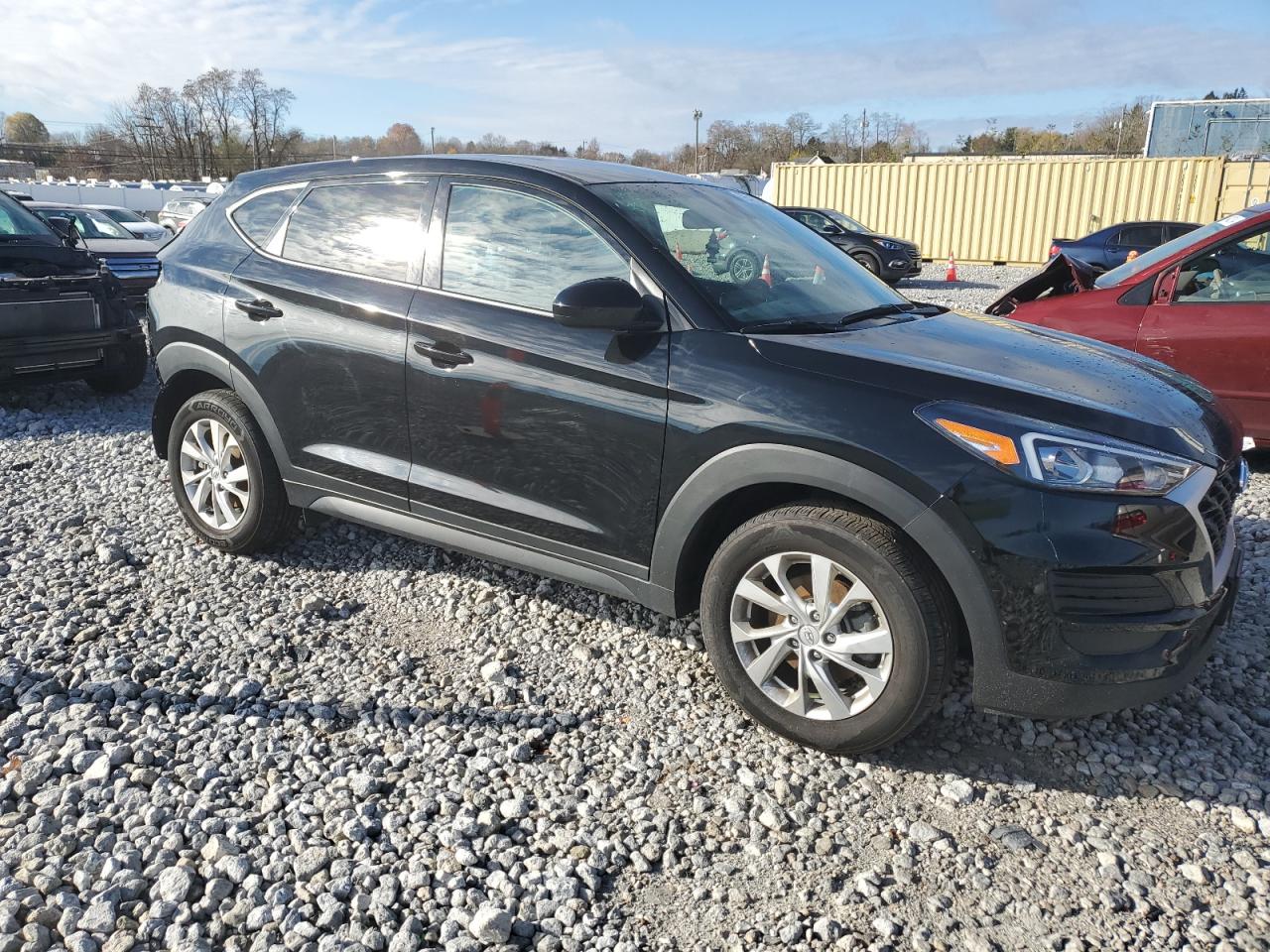 2021 Hyundai Tucson VIN KM8J2CA45MU372655 Copart auction photo, rear end / frame damage damage thumbnail 4