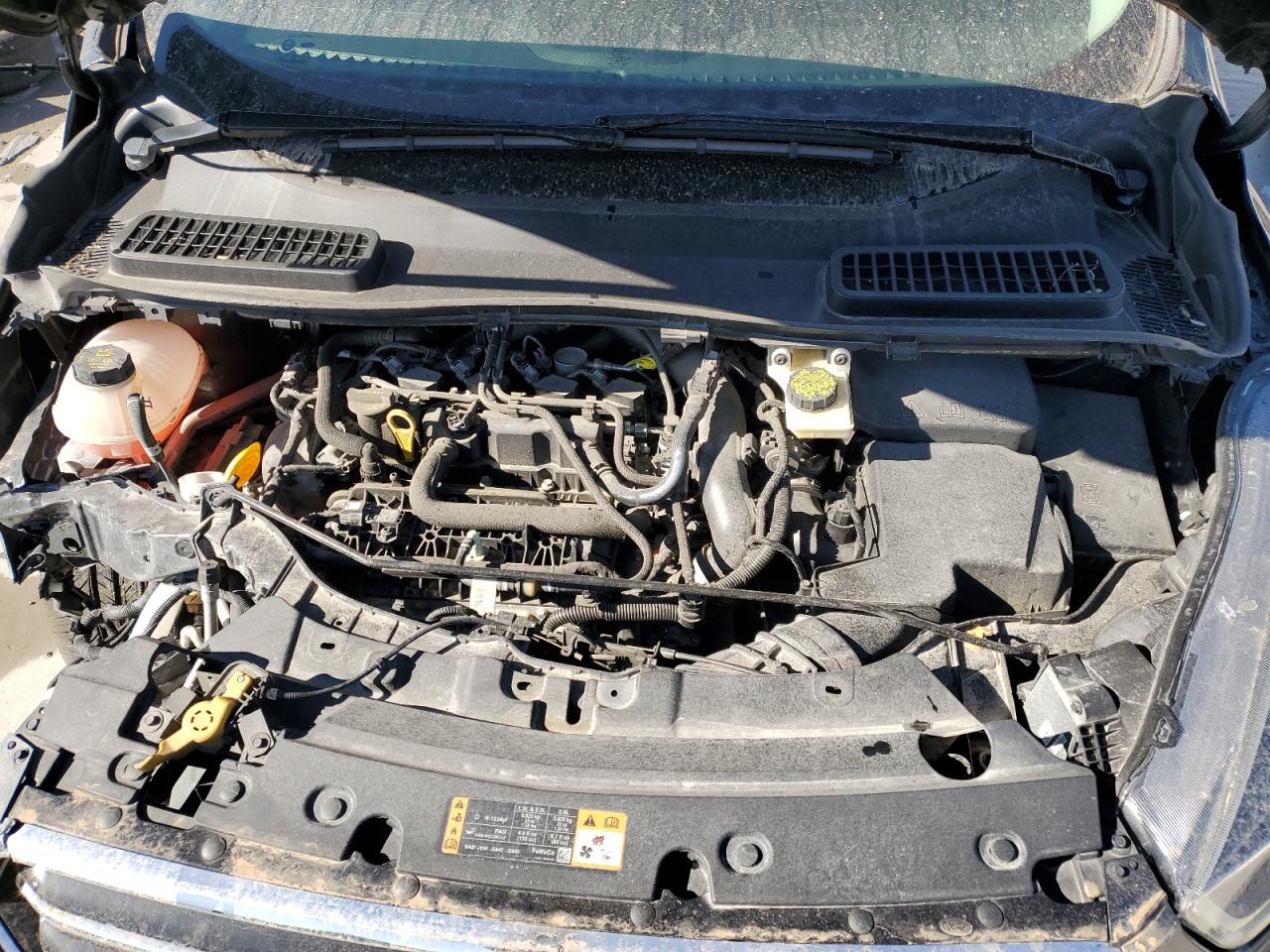 2019 Ford Escape VIN 1FMCU9GD4KUB85496 Copart auction photo, front end / side damage thumbnail 11