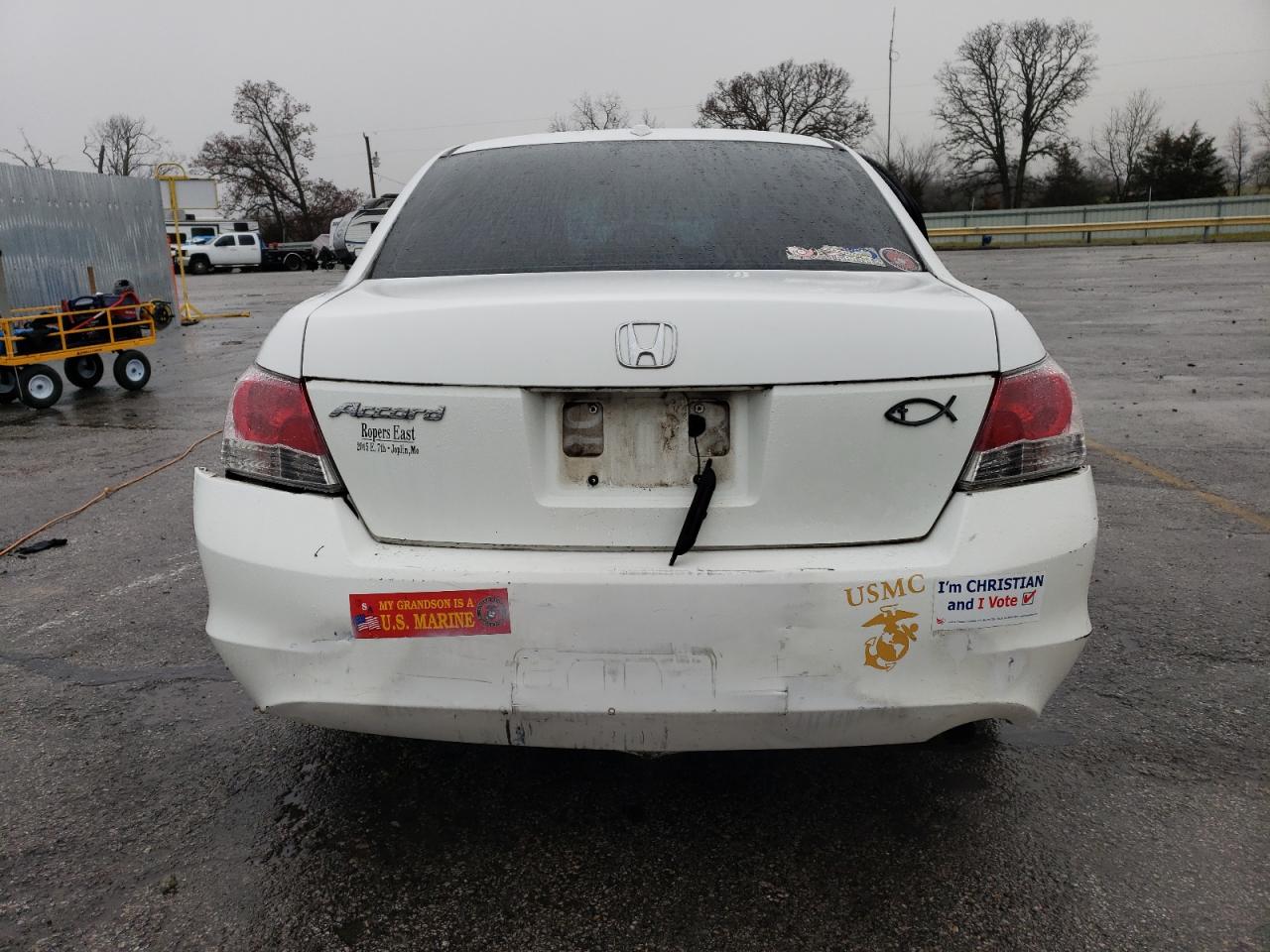 2008 Honda Accord VIN 1HGCP268X8A043544 Copart auction photo, front end / side damage thumbnail 6
