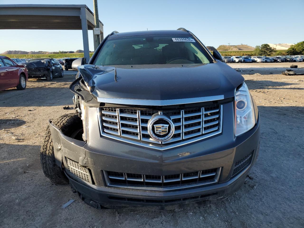 2013 Cadillac SRX VIN 3GYFNAE30DS596451 Copart auction photo, front end / rear end damage thumbnail 5