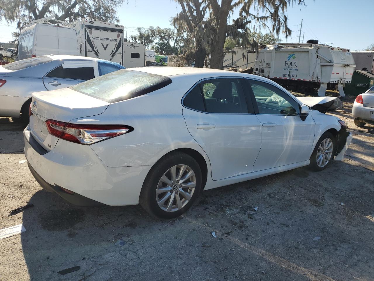 2018 Toyota Camry VIN 4T1B11HK1JU018255 Copart auction photo, front end damage thumbnail 3
