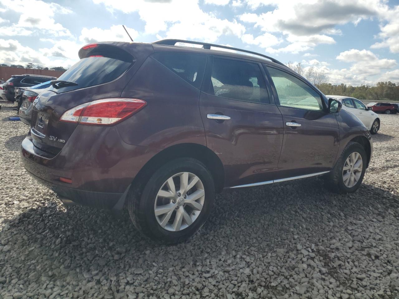 2014 Nissan Murano VIN JN8AZ1MW9EW528014 Copart auction photo, side damage thumbnail 3