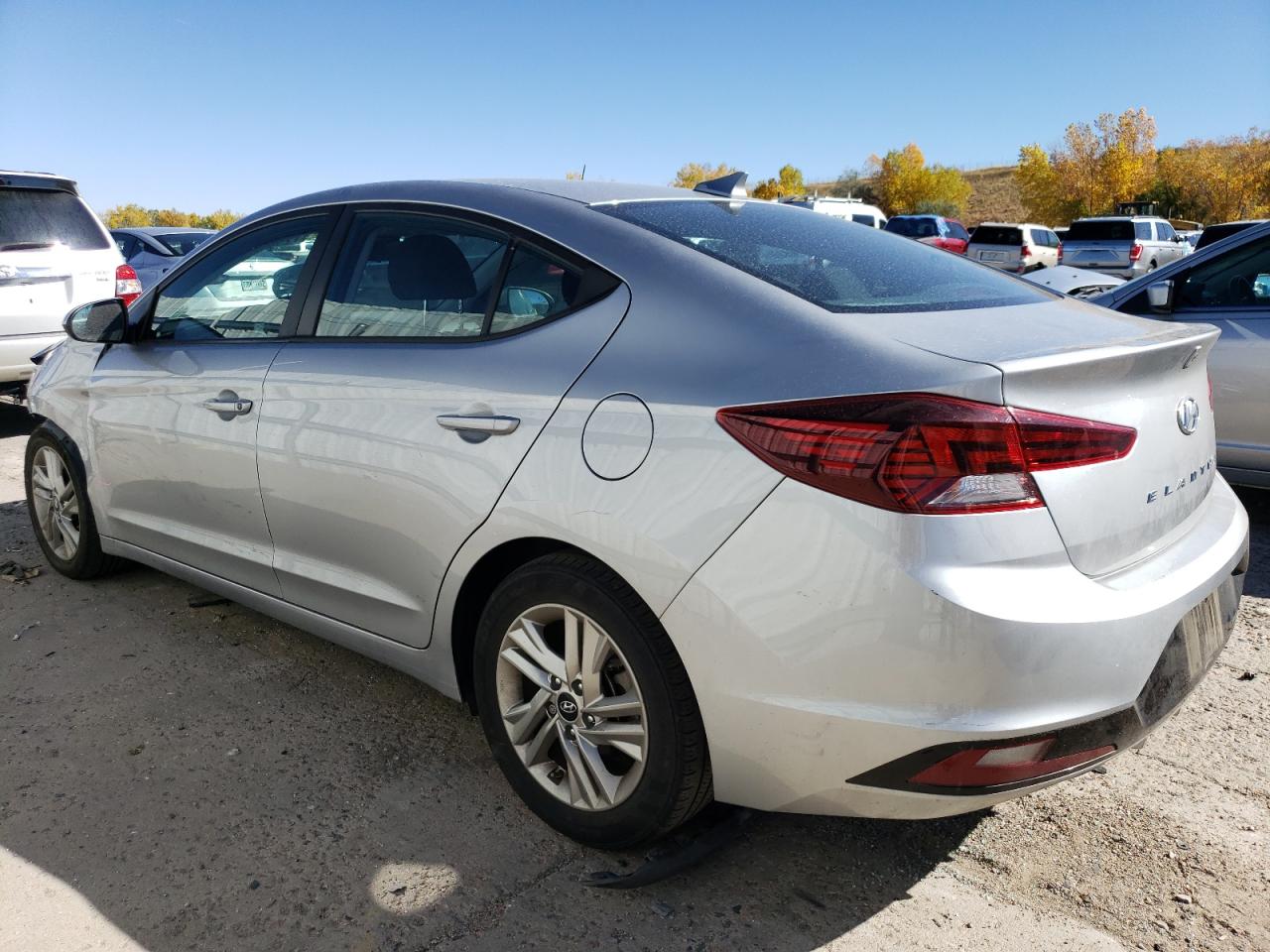 2020 Hyundai Elantra VIN KMHD84LF5LU073729 Copart auction photo, front end / side damage thumbnail 2