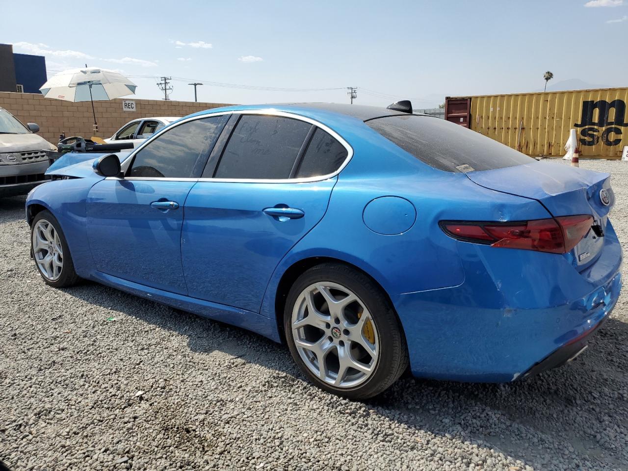 2020 Alfa Romeo Giulia VIN ZARFAMBN7L7639646 Copart auction photo, all over damage thumbnail 2