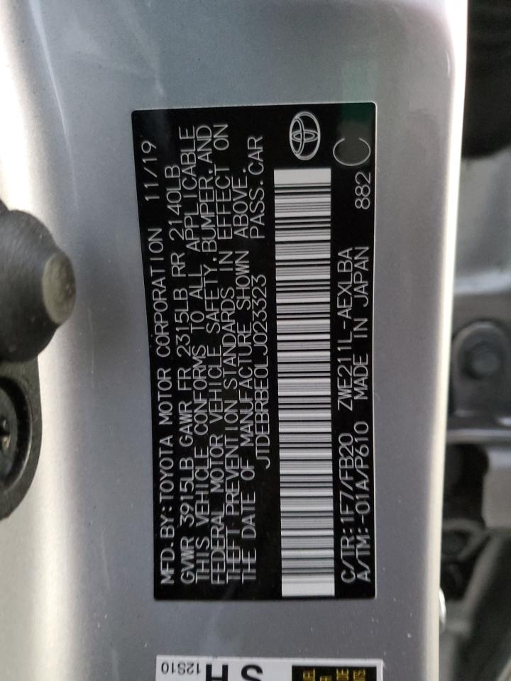 2020 Toyota Corolla VIN JTDEBRBE0LJ023323 Copart auction photo, all over damage thumbnail 13