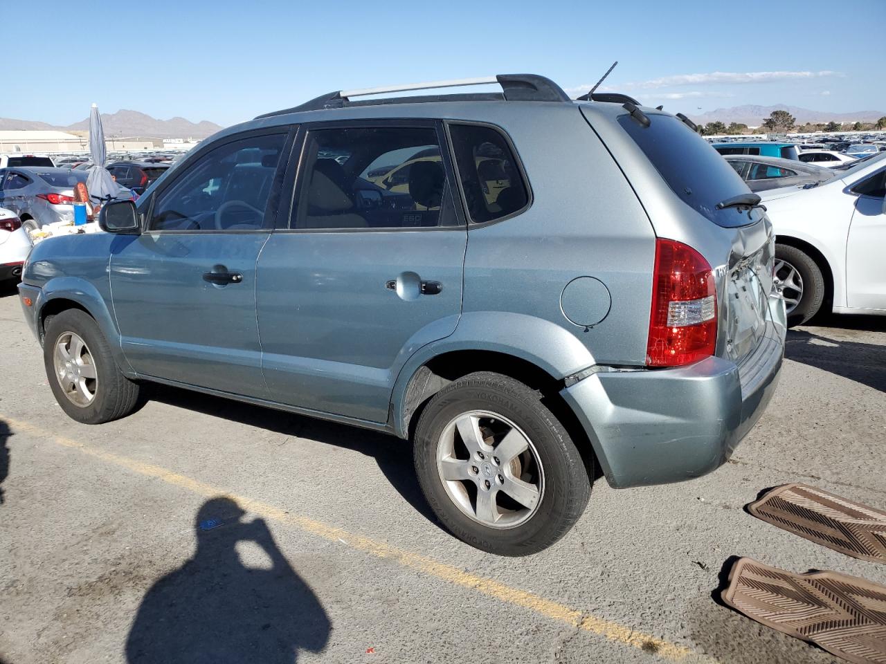 2007 Hyundai Tucson VIN KM8JM12B77U520983 Copart auction photo, rear end damage thumbnail 2