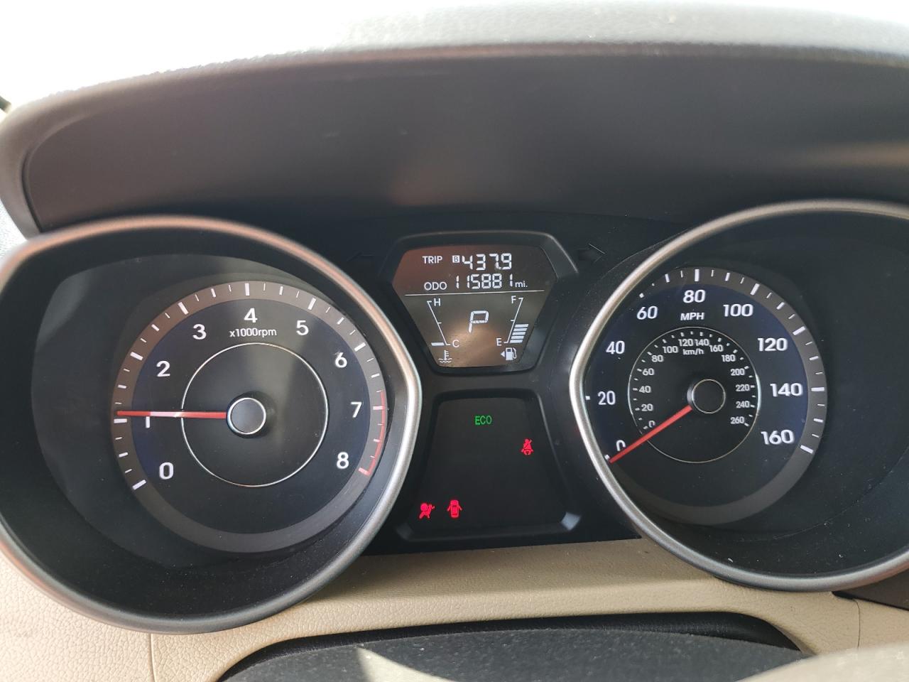2013 Hyundai Elantra VIN 5NPDH4AE8DH294543 Copart auction photo, vandalism damage thumbnail 9