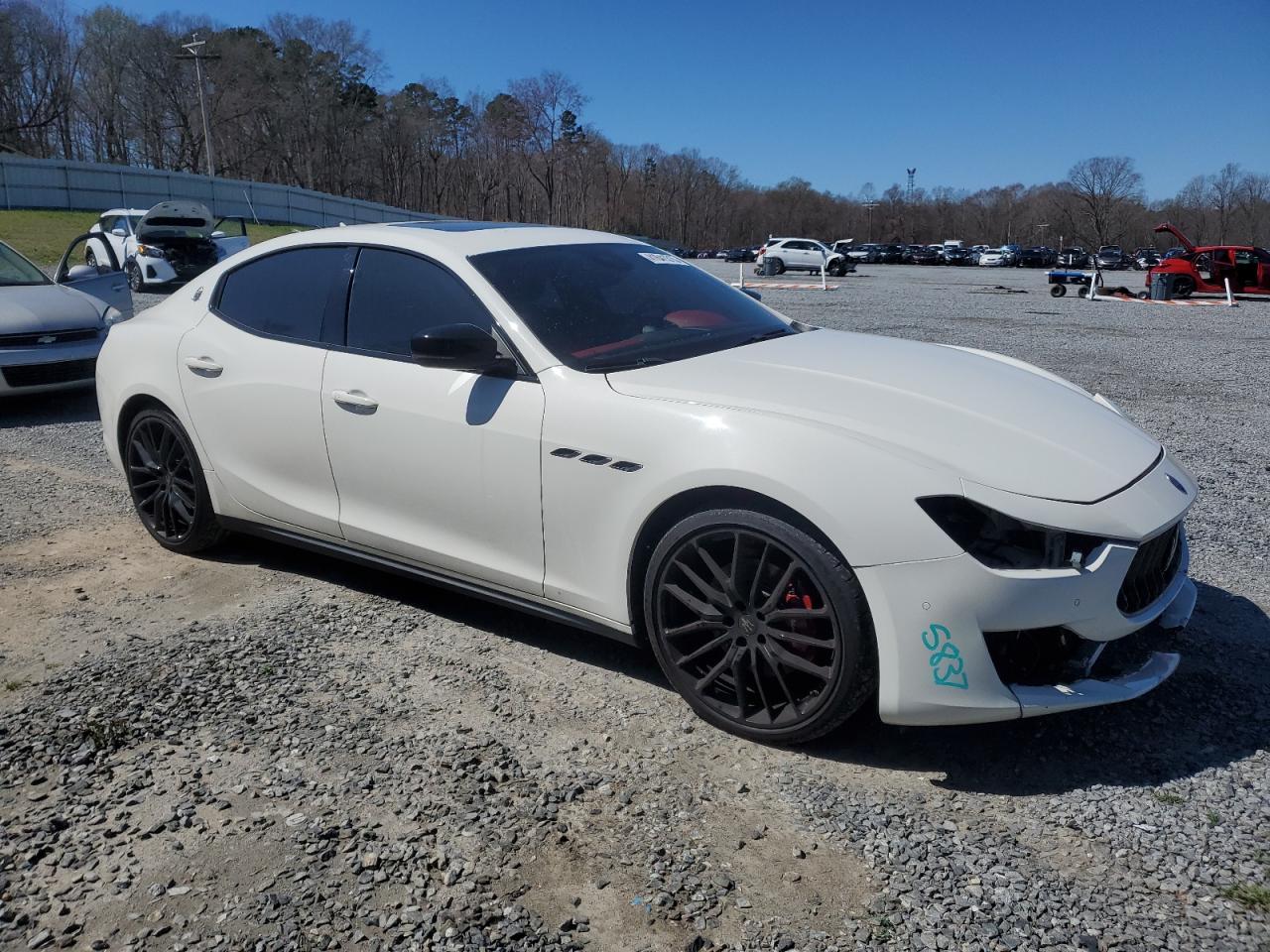 2019 Maserati Ghibli VIN ZAM57XSA5K1335540 Copart auction photo, front end / rear end damage thumbnail 4