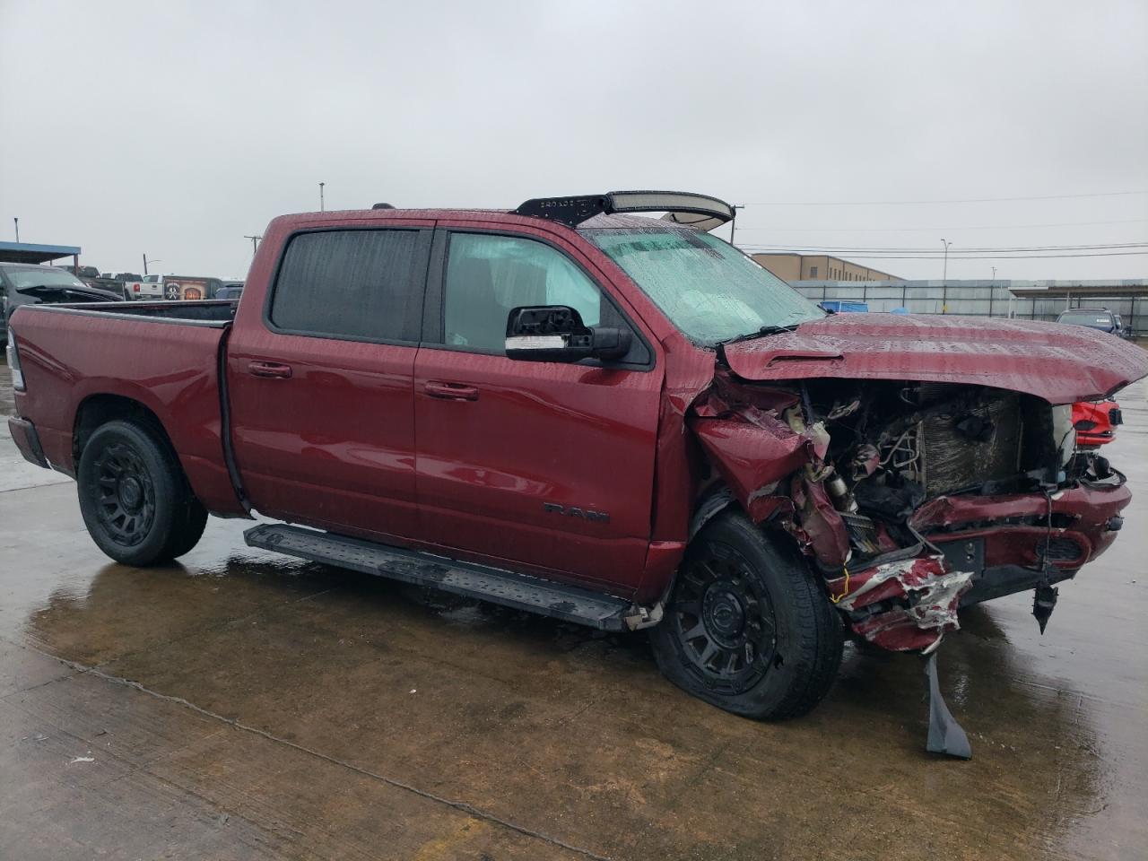 2019 RAM 1500 VIN 1C6RREFT3KN805998 Copart auction photo, front end damage thumbnail 4