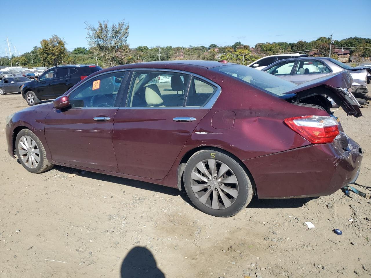 2013 Honda Accord VIN 1HGCR2F89DA138097 Copart auction photo, rear end damage thumbnail 2