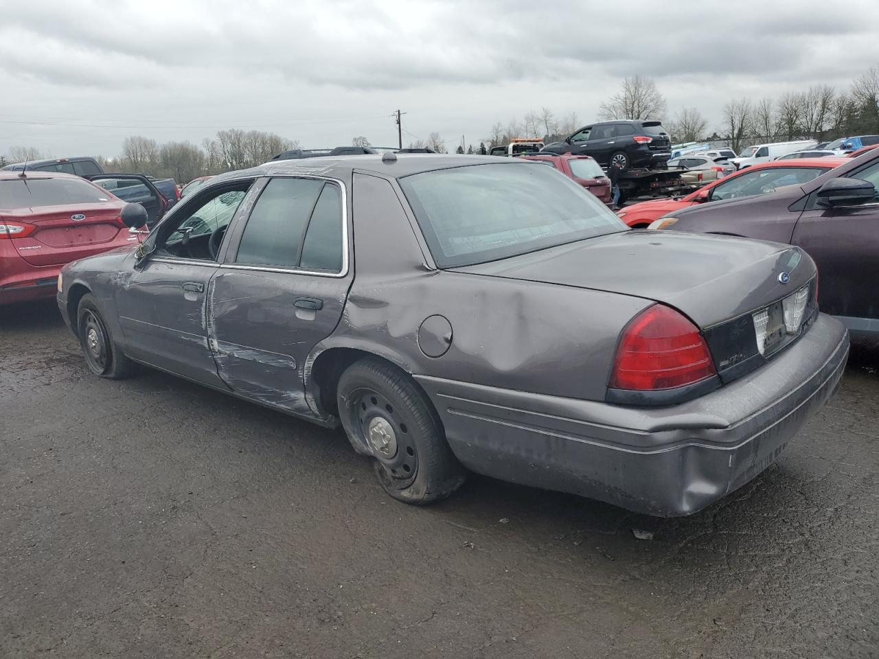 2008 Ford Crown Victoria VIN 2FAHP71V88X141287 Copart auction photo, rollover / side damage thumbnail 2