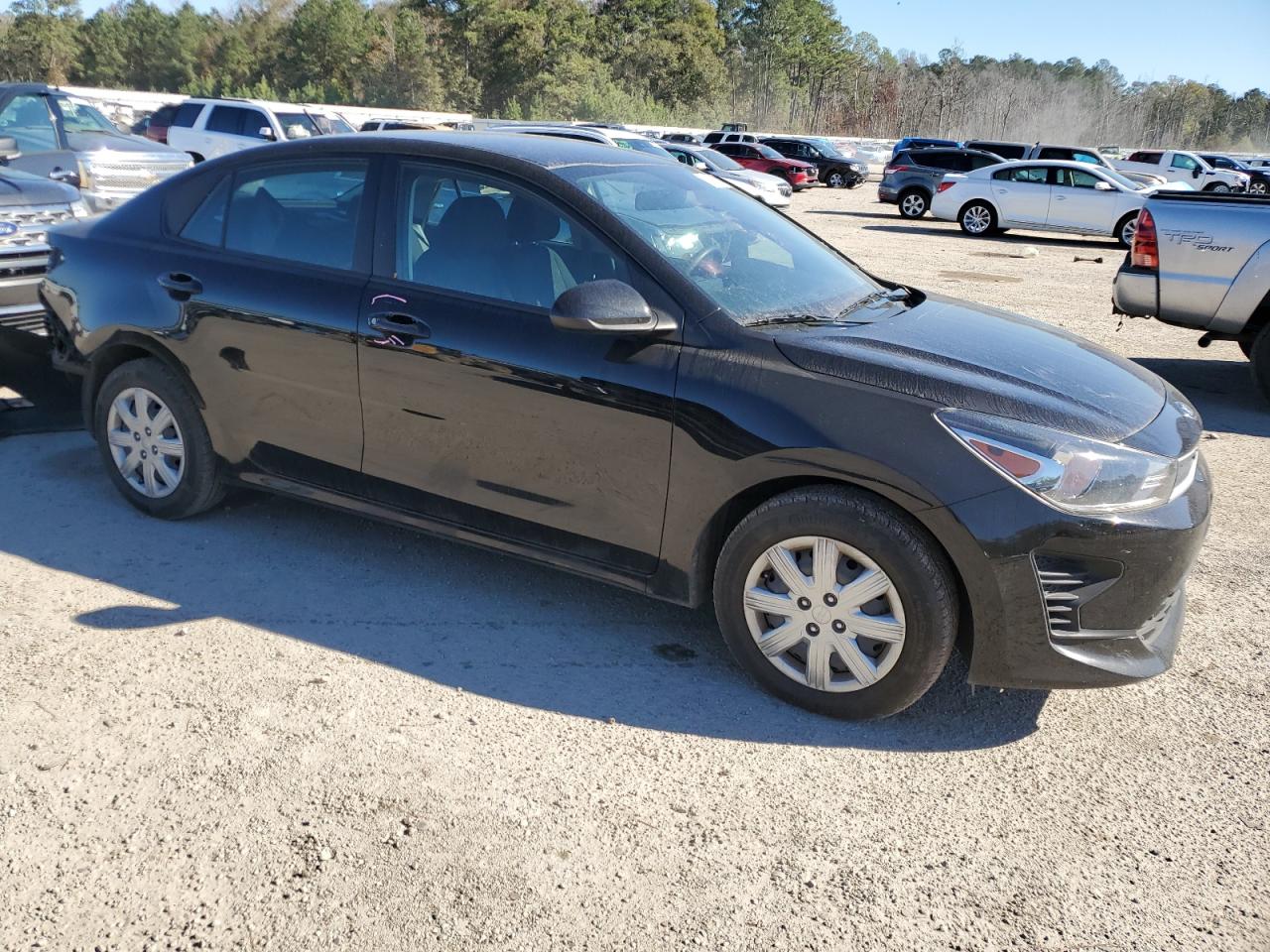 2021 KIA Rio VIN 3KPA24ADXME403228 Copart auction photo, rear end damage thumbnail 4