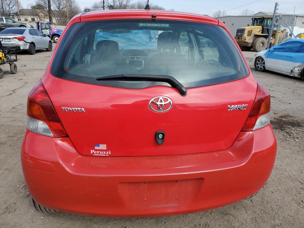 2010 Toyota Yaris VIN JTDKT4K33A5281858 Copart auction photo, front end / side damage thumbnail 6