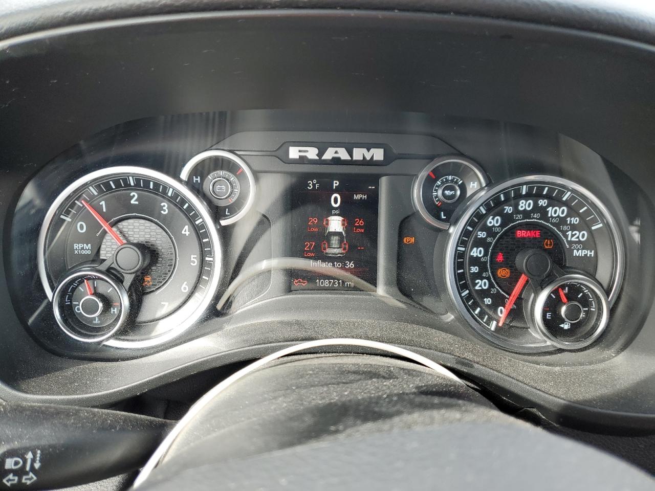 2020 RAM 1500 VIN 1C6SRFFT0LN299720 Copart auction photo, side / minor dent/scratches damage thumbnail 9