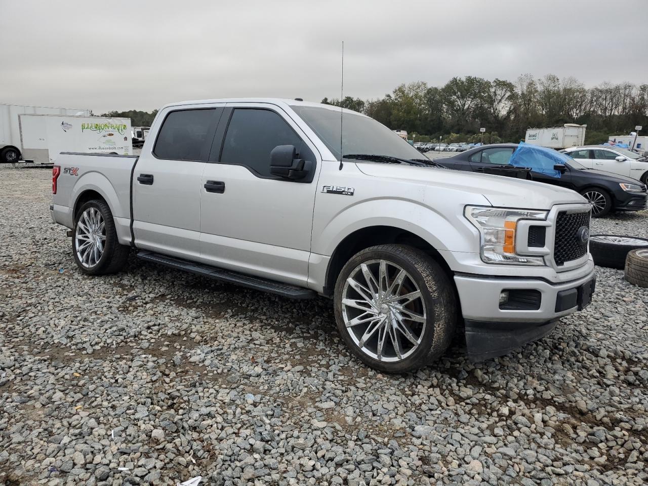 2018 Ford F-150 VIN 1FTEW1C5XJFD93506 Copart auction photo, all over damage thumbnail 4