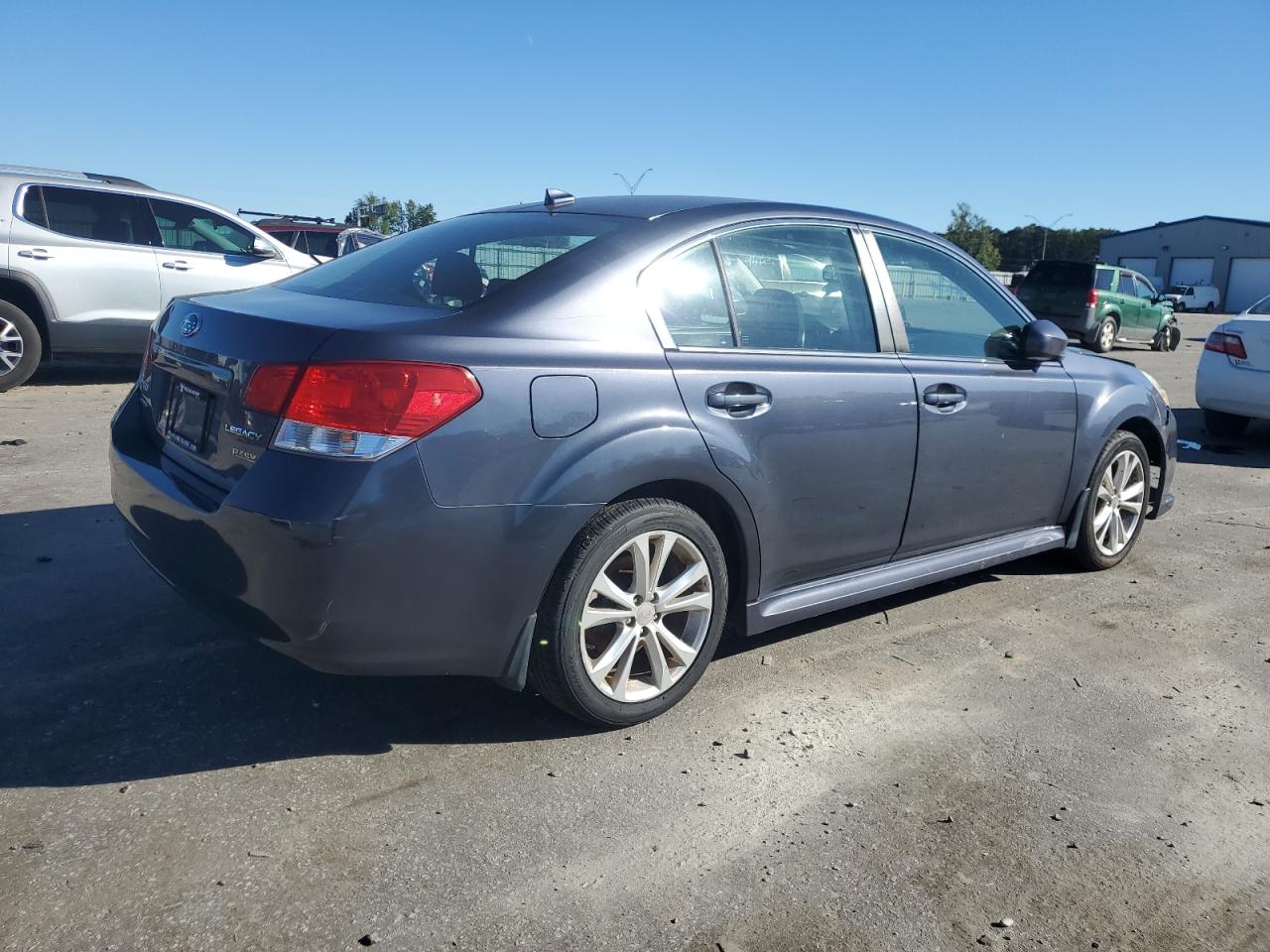 2014 Subaru Legacy VIN 4S3BMBE68E3018757 Copart auction photo, side / front end damage thumbnail 3