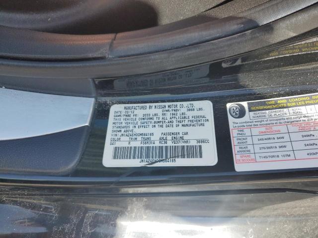 2012 Nissan 370Z VIN JN1AZ4EH0CM564165 Copart auction photo, rear end / side damage thumbnail 13