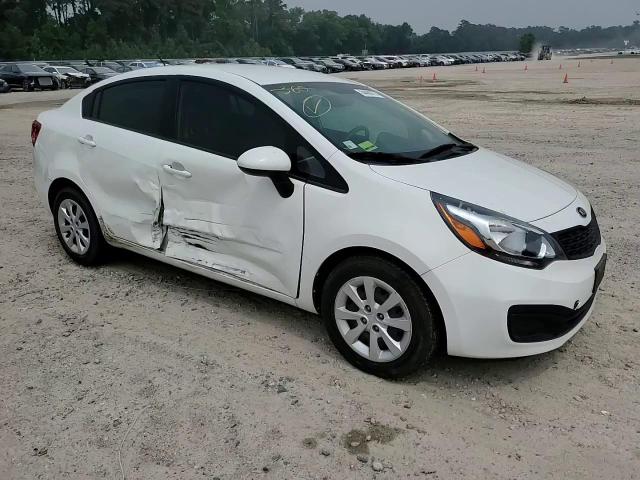 2014 KIA Rio VIN KNADM4A35E6388172 Copart auction photo, side / rear end damage thumbnail 11