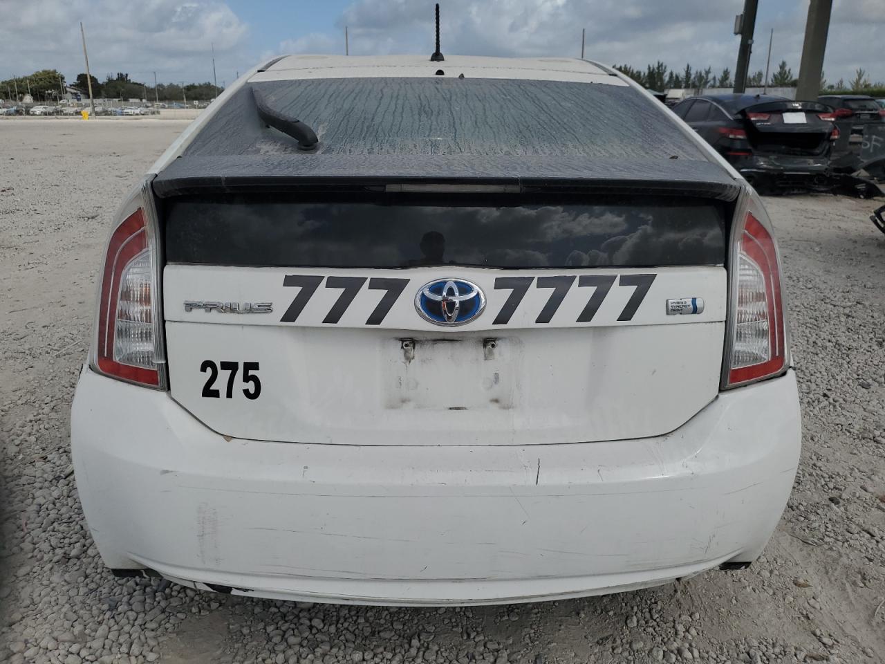 2013 Toyota Prius VIN JTDKN3DU1D5555508 Copart auction photo, front end / rear end damage thumbnail 6