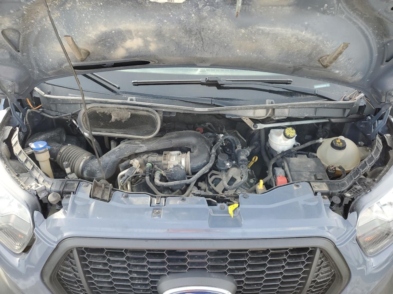 2021 Ford Transit VIN 1FTBR3X87MKA54160 Copart auction photo, rear end / side damage thumbnail 12