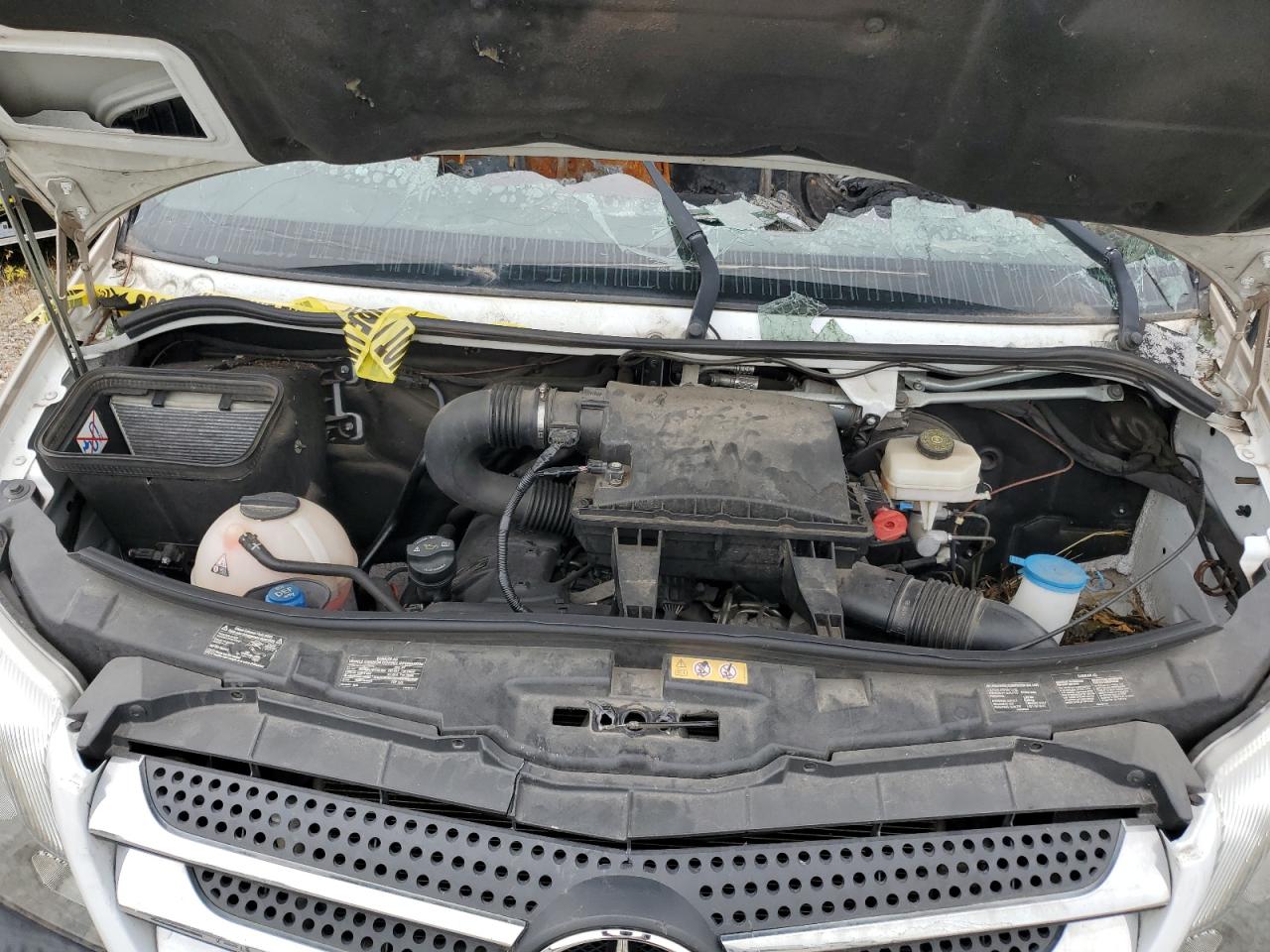 2015 Mercedes-Benz Sprinter VIN WDAPF4CC9F9628219 Copart auction photo, burn damage thumbnail 7