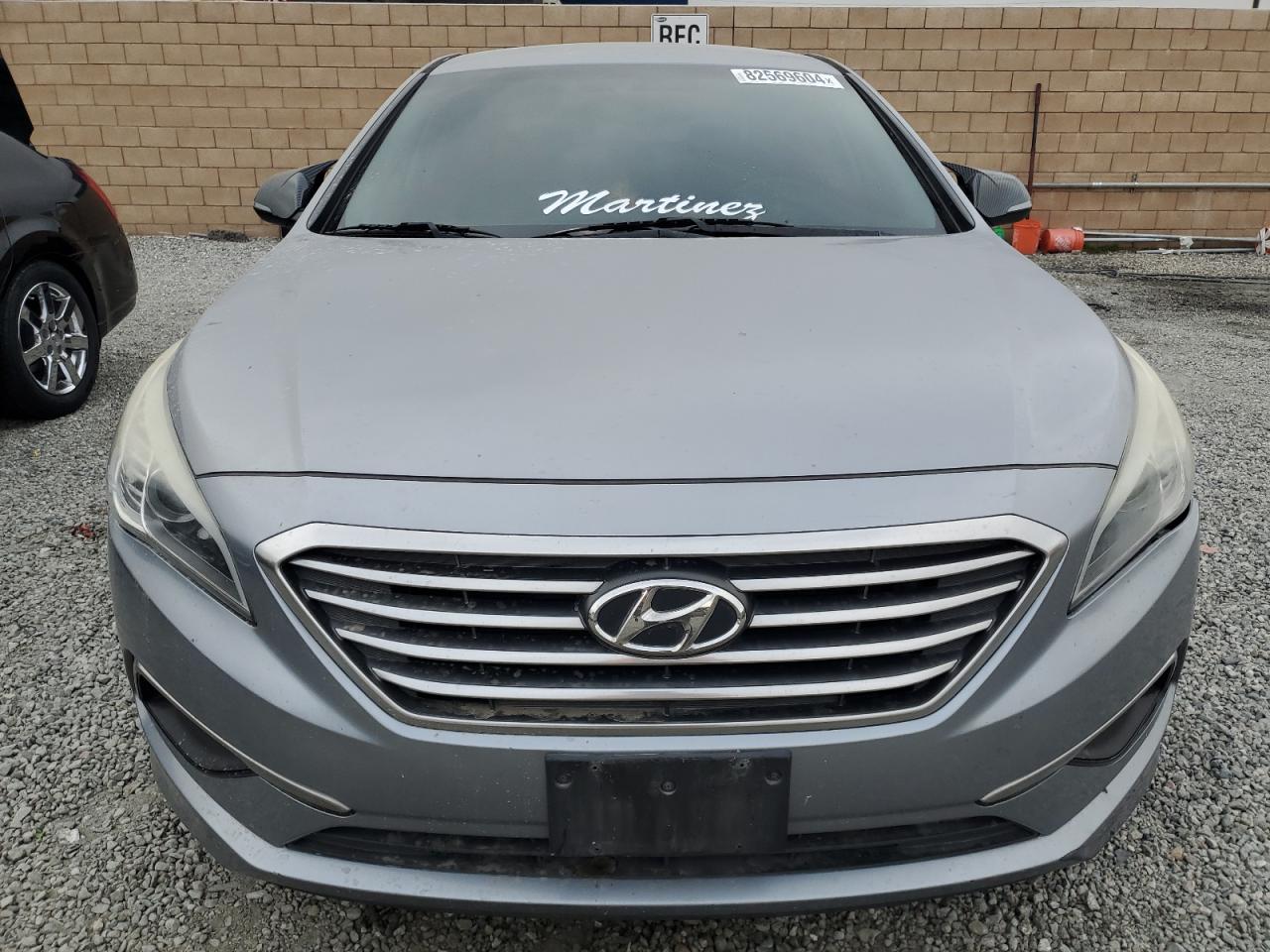 2016 Hyundai Sonata VIN 5NPE24AF7GH383362 Copart auction photo, front end damage thumbnail 5
