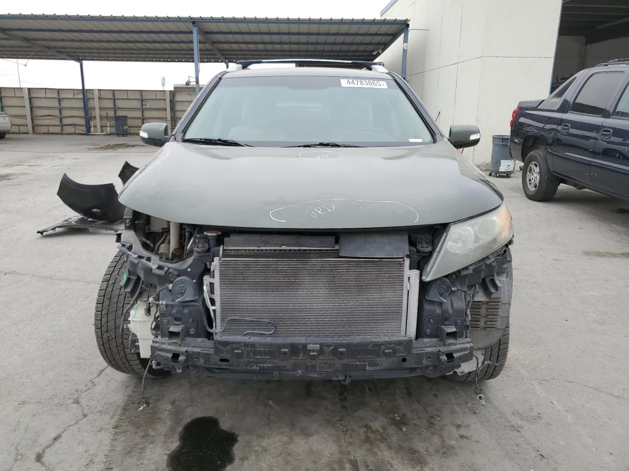 2013 KIA Sorento VIN 5XYKT4A64DG331982 Copart auction photo, front end damage thumbnail 5
